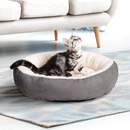 Cozy Cat Bed - Anti-Slip Round Donut Cushion