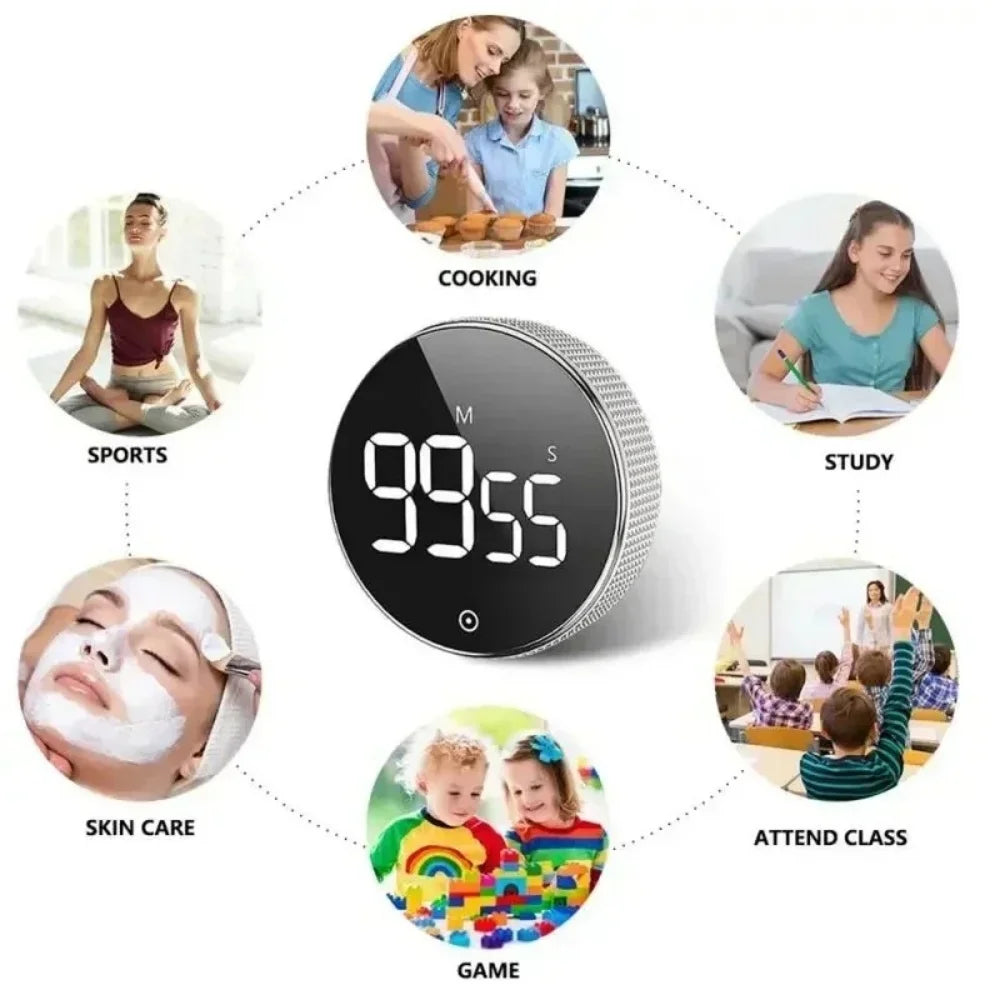 LED Digital Kitchen Timer - Magnetic Countdown Timer for Cooking & Baking | The Couple Corner