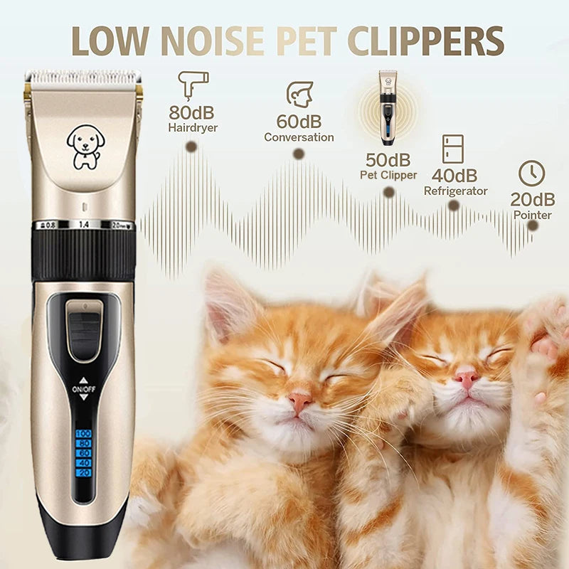 RikiSky Professional Dog Clipper - Rechargeable Hair Trimmer Set