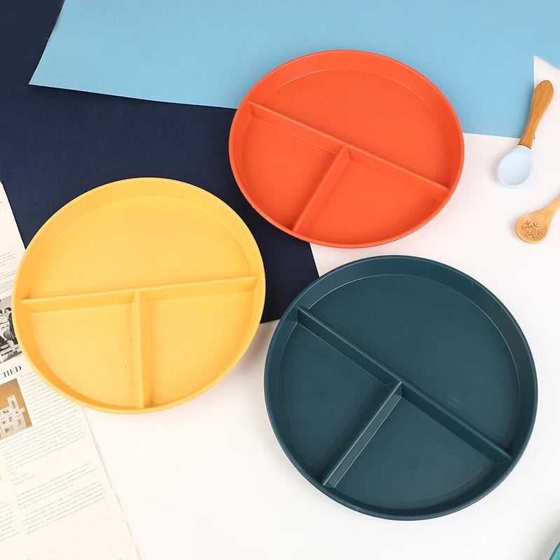 3-Compartment Divided Dinner Plate - Portion Control Plate for Couples | The Couple Corner