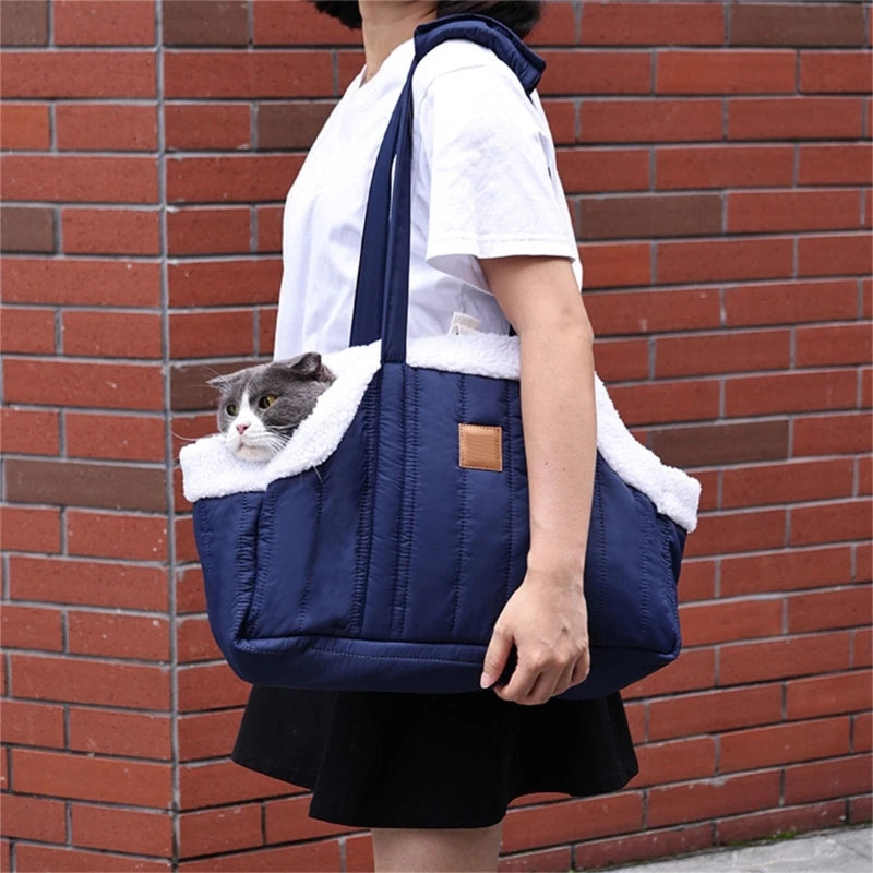 OOTDTY Pet Carrier Handbag - Soft Breathable Bag with Safety Strap for Cats | Pet Carrier The Couple Corner