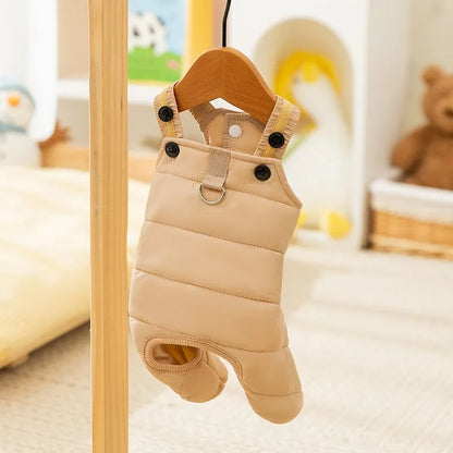 Dog Winter Jacket Onesie - Warm Four-Leg Cotton Jumpsuit for Small Dogs | Dog Clothing The Couple Corner