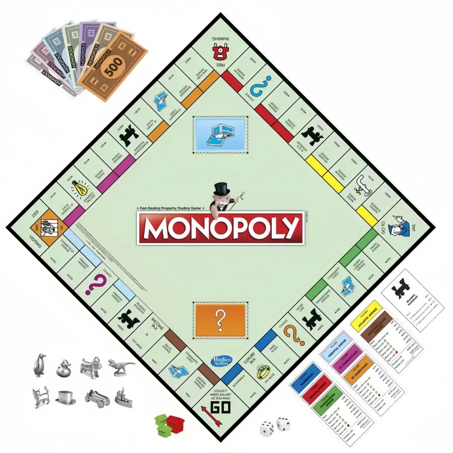 Monopoly Classic Board Game - 2-6 Player Family Strategy Game | The Couple Corner