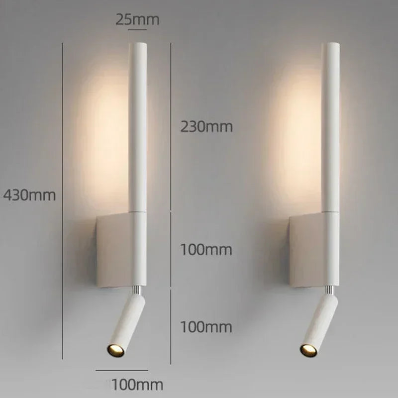 Modern LED Wall Lamp - Indoor Bedroom & Living Room Light Fixture | The Couple Corner