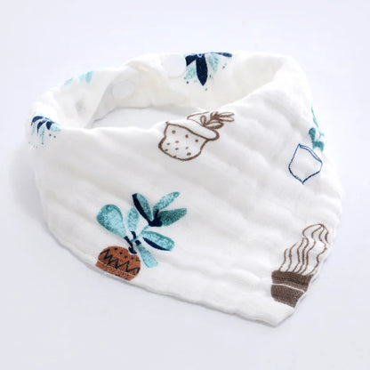 Cotton Dog Bandana Scarf - Summer Pet Accessory for Small Dogs and Cats