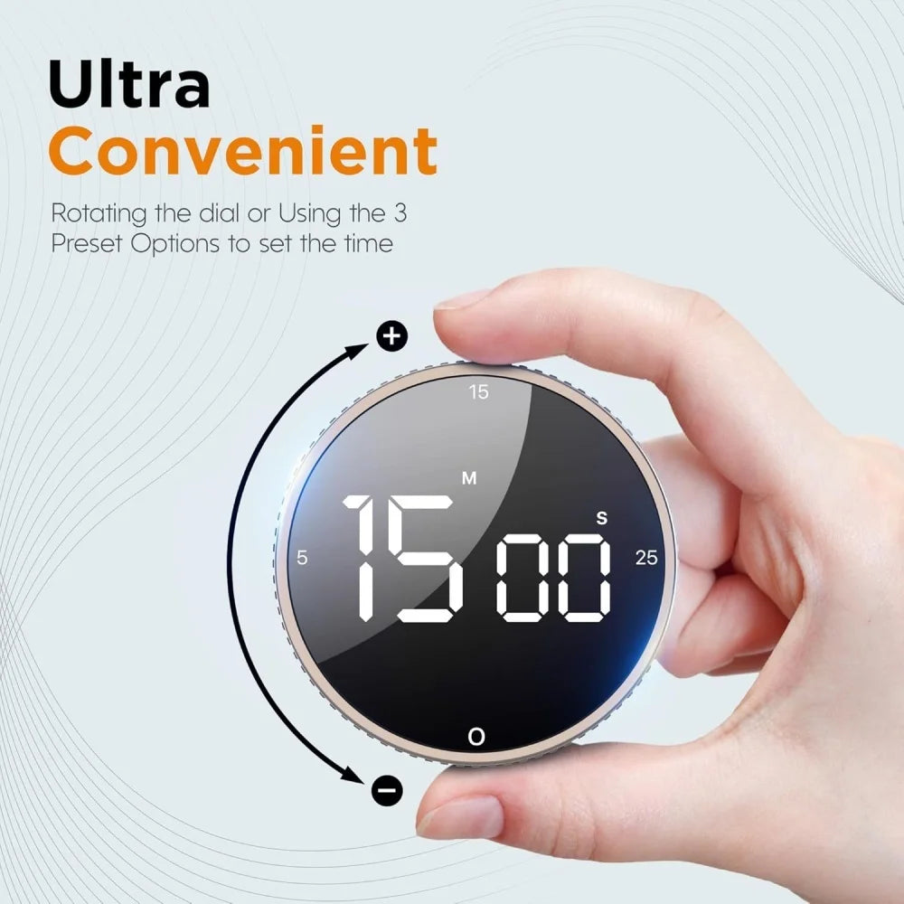 LED Digital Kitchen Timer - Magnetic Countdown Timer for Cooking & Baking | The Couple Corner