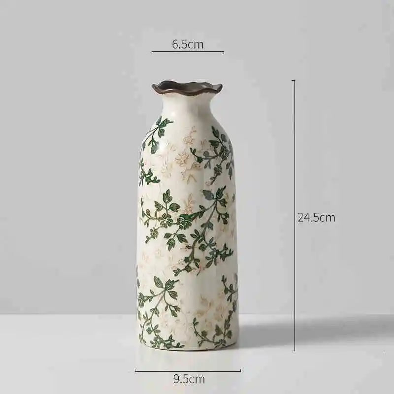 Crackle Ceramic Vase - Elegant Hydroponic Planter for Couples' Home Decor | Home Decor The Couple Corner