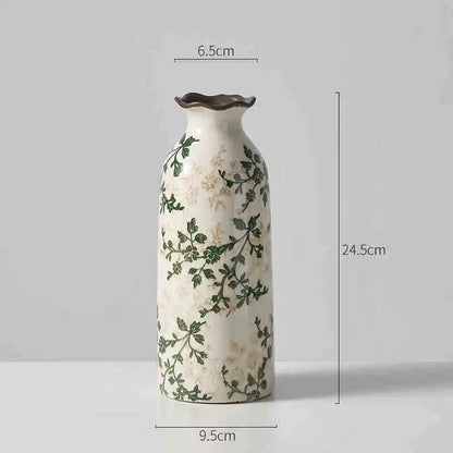 Crackle Ceramic Vase - Elegant Hydroponic Planter for Couples' Home Decor | Home Decor The Couple Corner