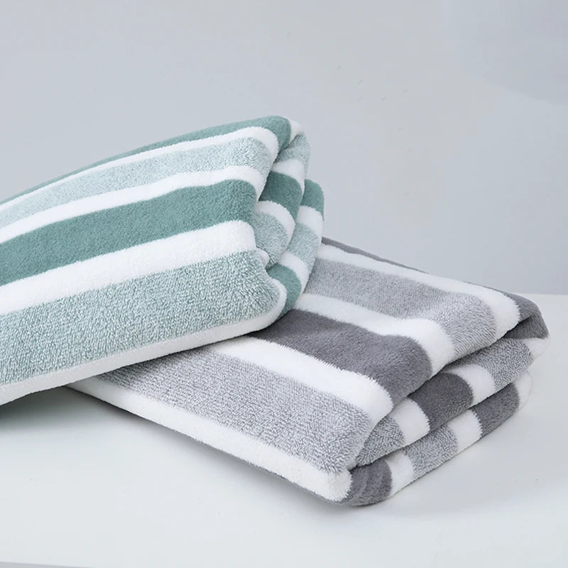 Thickened Absorbent Bath Towel - Soft Polyester Face & Body Towel | The Couple Corner