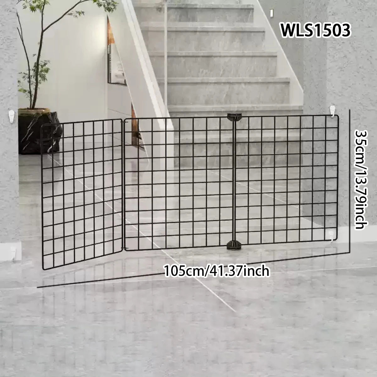 Pet Safety Gate Barrier - Indoor Dog & Cat Fence for Stairs & Doorways | Pet Safety Gate The Couple Corner