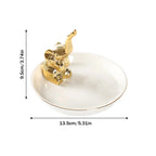 Nordic Ceramic Jewelry Tray - Cactus Ring Holder Necklace Display Plate