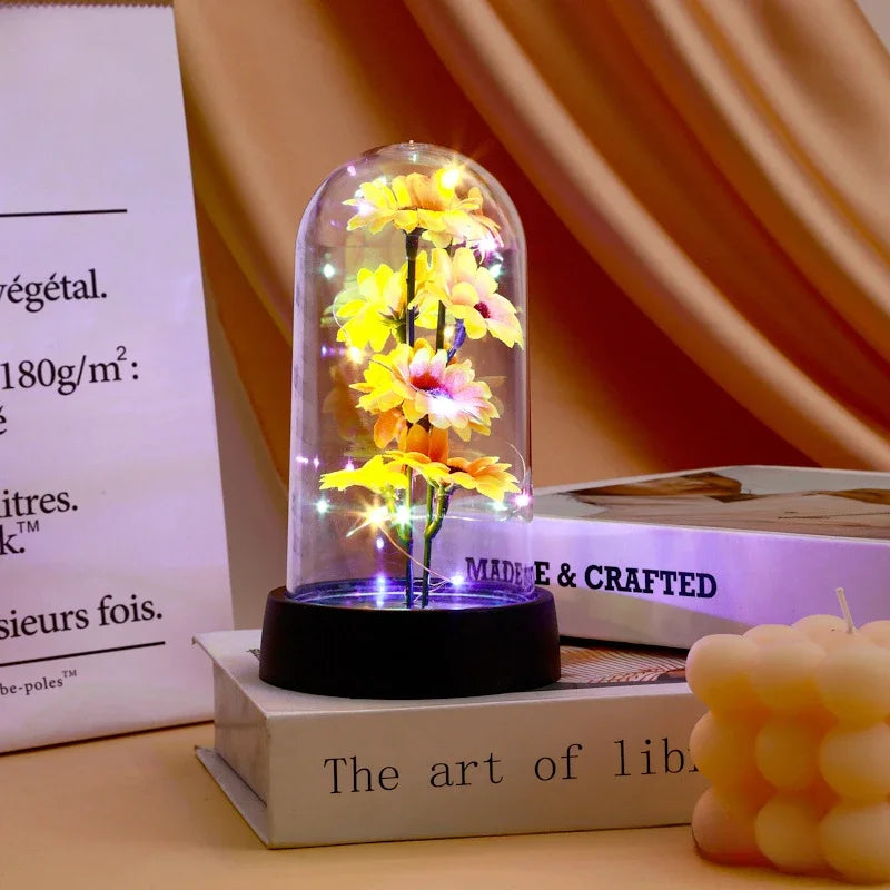 LED Sunflower Light - Artificial Flower Gift for Valentine's & Mother's Day - Color | The Couple Corner