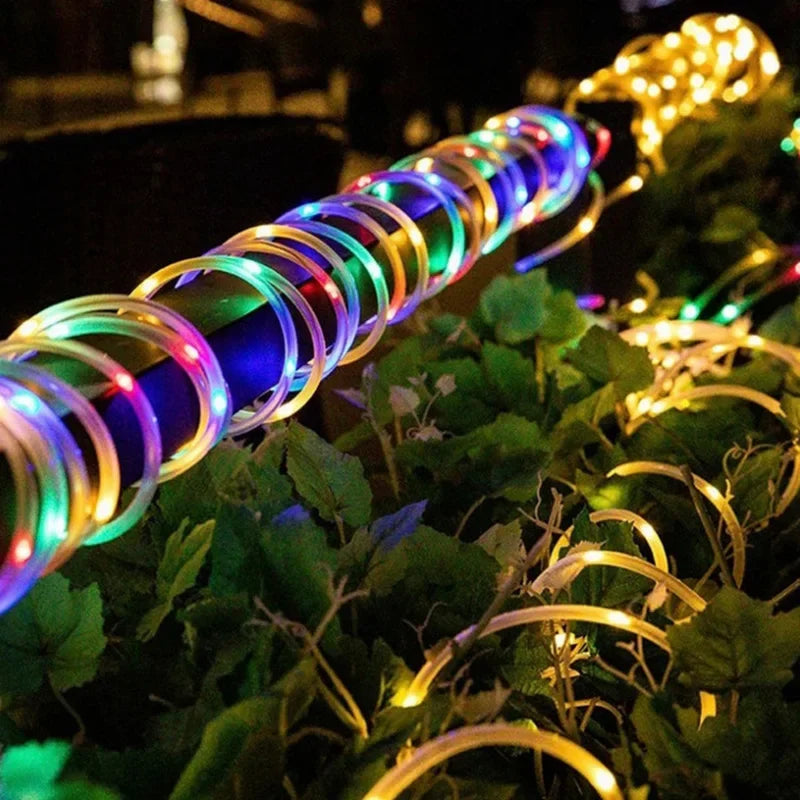Solar Rope Lights Outdoor - LED PVC Tube Fairy String Lights for Garden, Wedding, Birthday & Christmas Decor | The Couple Corner