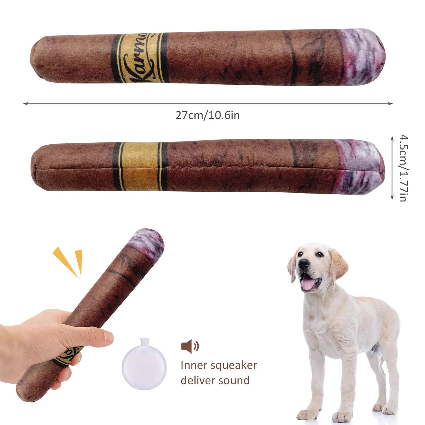 Squeaky Plush Dog Toy - Interactive Cotton-Filled Toy for All Dog Sizes | Dog Toy The Couple Corner