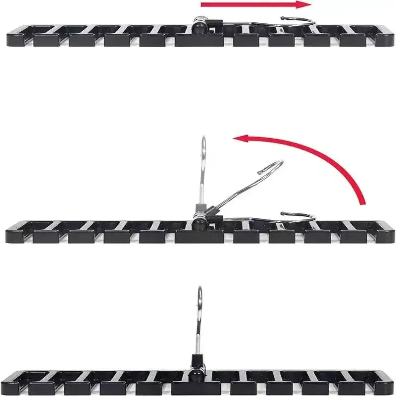 Rotating Belt & Scarf Hanger - 10-Hook Organizer for Shared Closet Space | The Couple Corner