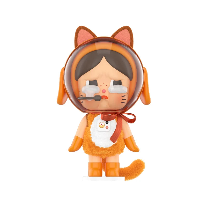 Pop Mart Crybaby Space Cat Figurine - Orange Edition | The Couple Corner