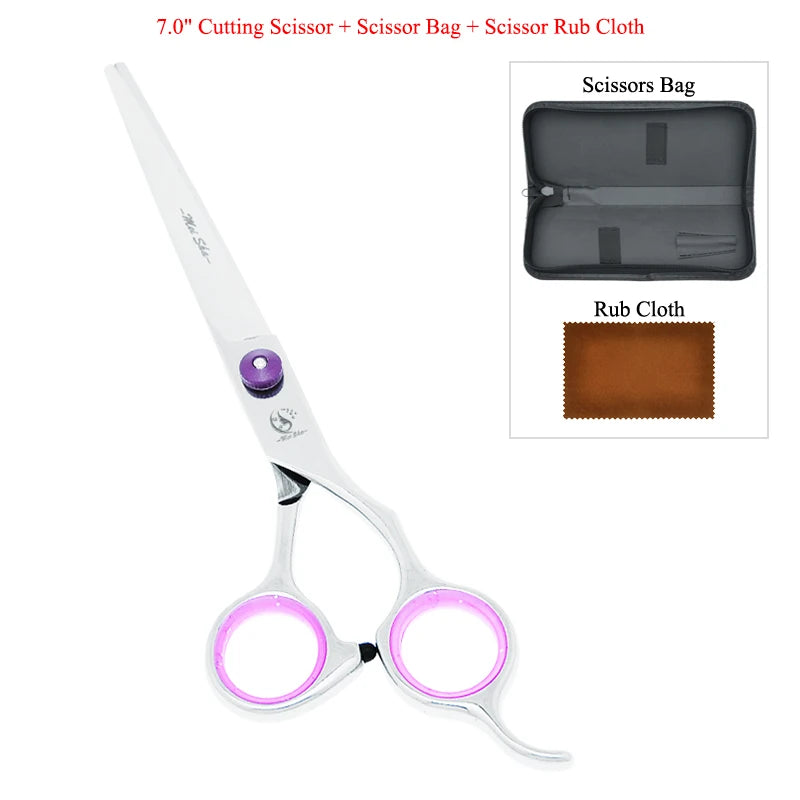 Meisha 7" Professional Dog Grooming Scissors - Japanese Steel Pet Shears Set | Pet Grooming Tool The Couple Corner