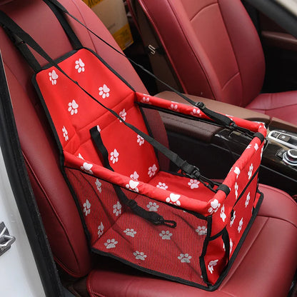 Premium Dog/Cat Car Seat Cushion - Waterproof with Hanging Bag