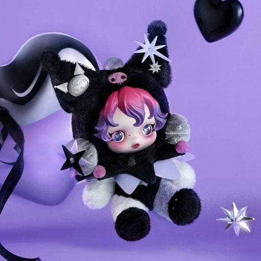 Pop Mart SKULLPANDA × KUROMI Plush Pendant - Sanrio Collab | The Couple Corner