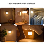 Cordless Motion Sensor Night Light for Couples - Rechargeable Wall Lamp for Hallways & Bedroom