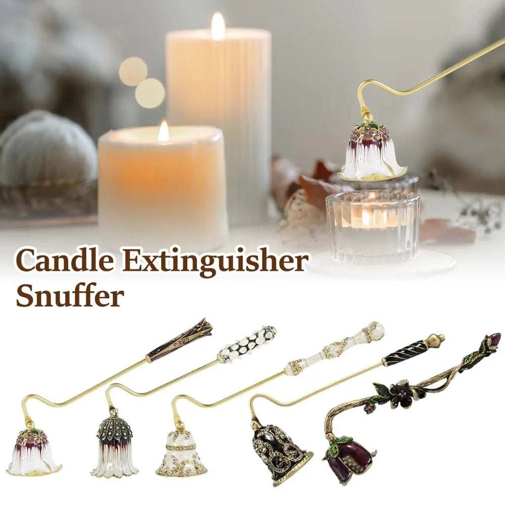 Metal Candle Snuffer - Elegant Long Handle Tool for Safe Candle Care | Home Accessories The Couple Corner