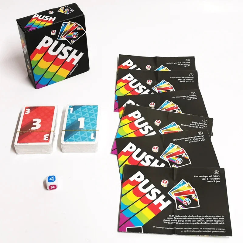 Push Card Game - Strategic Family Board Game for 2-6 Players Ages 8+ | The Couple Corner