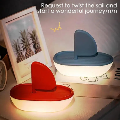 Coastal Serenity Boat Night Light for Couples - Soothing Musical Lamp for Bedroom & Living Room Decor | The Couple Corner