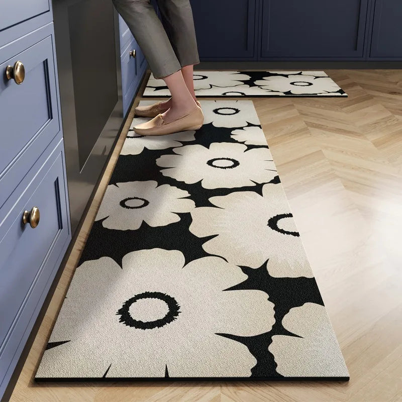 Luxury Anti-Fatigue Kitchen Mat for Couples - Waterproof Non-Slip Rug for Comfortable Standing