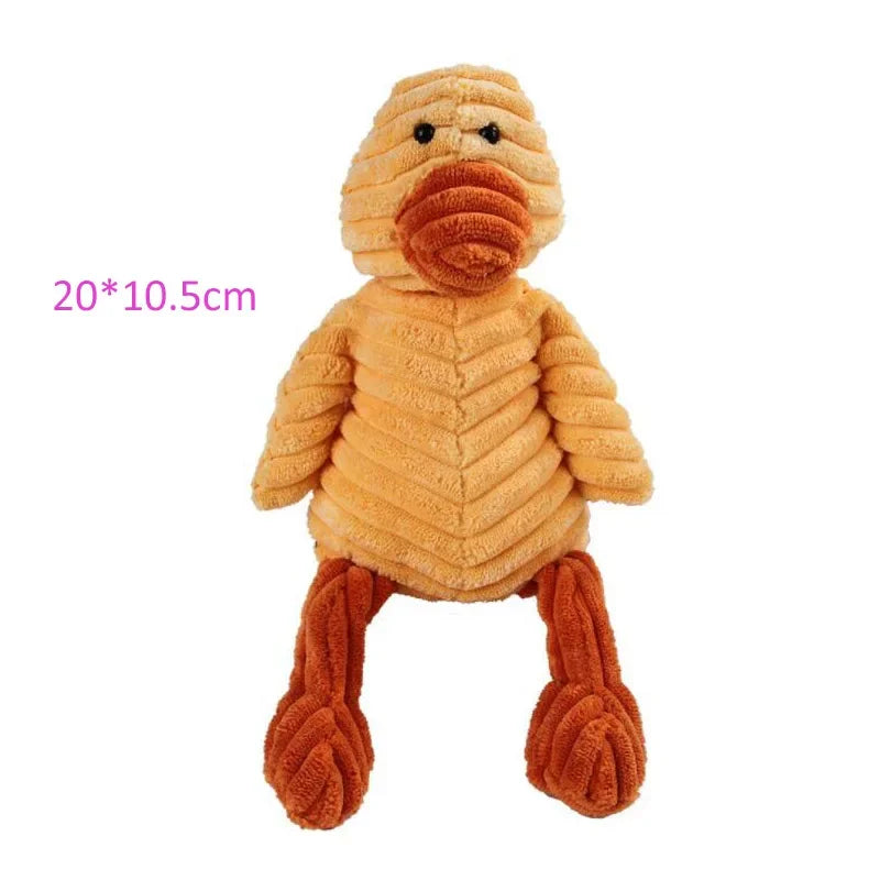 Plush Dog Toy - Bite Resistant Squeaky Animal Shape