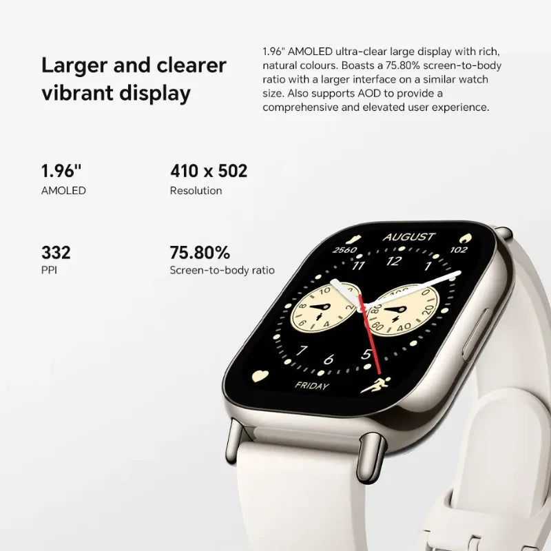 Global Version Xiaomi Redmi Watch 5 Lite 1.96'' AMOLED Screen Bluetooth GNSS 150+ Sport Modes Blood Oxygen 18 Days Battery Life | The Couple Corner