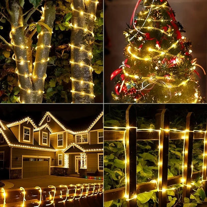 Solar LED Rope Lights - Waterproof Outdoor Fairy String Lights for Garden, Terrace, Wedding & Christmas Decor | The Couple Corner