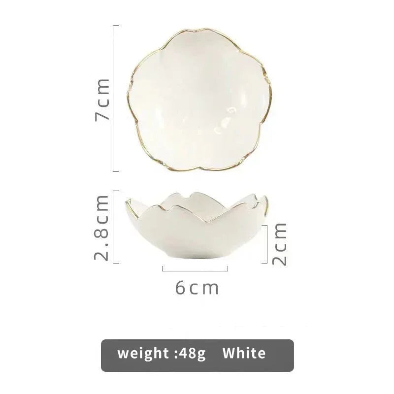 Kawaii Sakura Ceramic Dish - Japanese Cherry Blossom Sauce Plate for Couples | The Couple Corner