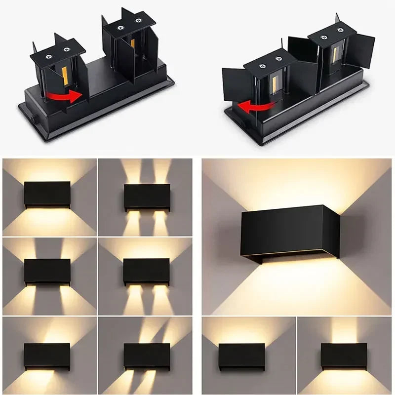 Aluminum LED Outdoor Wall Lamp - Waterproof IP65 Porch & Garden Light | The Couple Corner