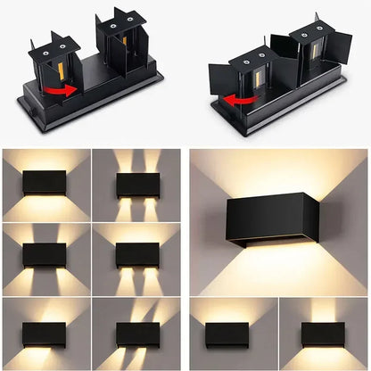 Aluminum LED Outdoor Wall Lamp - Waterproof IP65 Porch & Garden Light | The Couple Corner