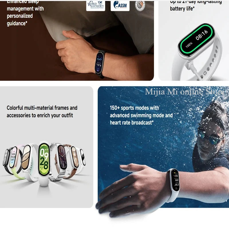 Global version Xiaomi Mi Band 10 150 sports modes 21 day long battery life sleep management health management Xiaomi Hyper OS2 | The Couple Corner