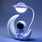 Moon Astronaut LED Night Light for Couples - Unique Sci-Fi Desk Lamp for Bedroom & Geek Decor