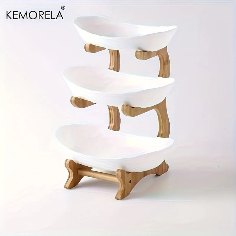 3-Layer Fruit Plate Stand - Modern Snack Dish for Couples | The Couple Corner