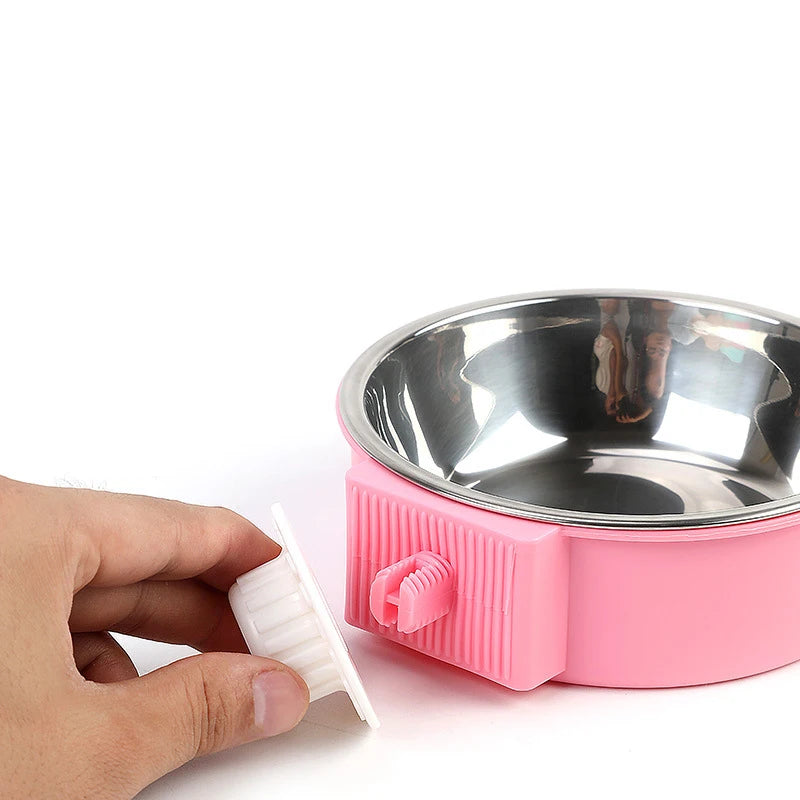 Hanging Pet Feeding Bowl - Non-Slip Stainless Steel for Cats & Dogs | Pet Bowl The Couple Corner