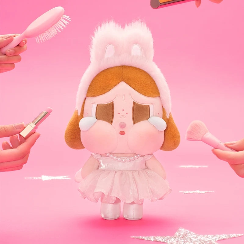Pop Mart CRYBABY SHINY SHINY SERIES Plush Doll - Pink/Black | The Couple Corner