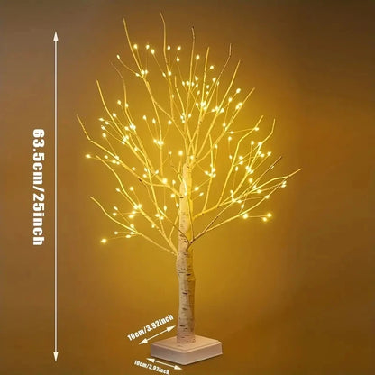 144 LED Birch Tree Light - Warm White USB & Battery Powered Holiday Decor for Couples | The Couple Corner