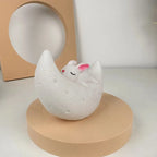 Moon Rabbit Night Light for Couples - Soft Warm White Glow for a Soothing Bedside Atmosphere