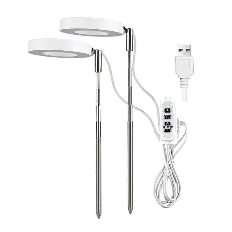 Full Spectrum LED Grow Light with Timer - Adjustable Dimmable Plant Lamp for Indoor Hydroponics | The Couple Corner