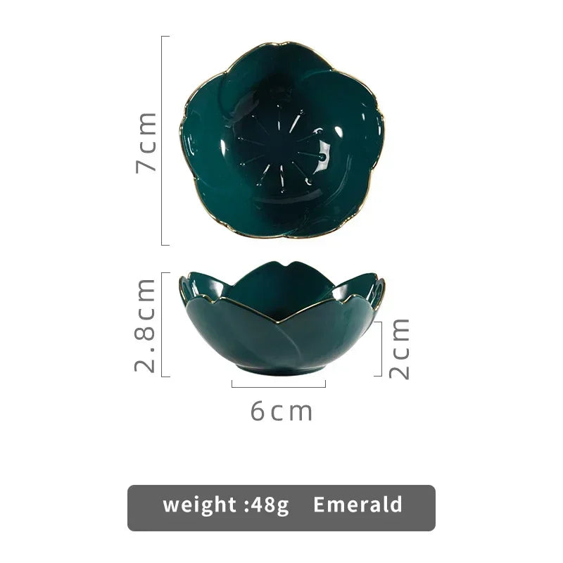 Kawaii Sakura Ceramic Dish - Japanese Cherry Blossom Sauce Plate for Couples | The Couple Corner