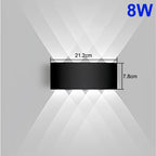 Romantic Up & Down Wall Lamp - Waterproof LED Mood Lighting for Couples' Bedroom, Balcony & Outdoor Spaces