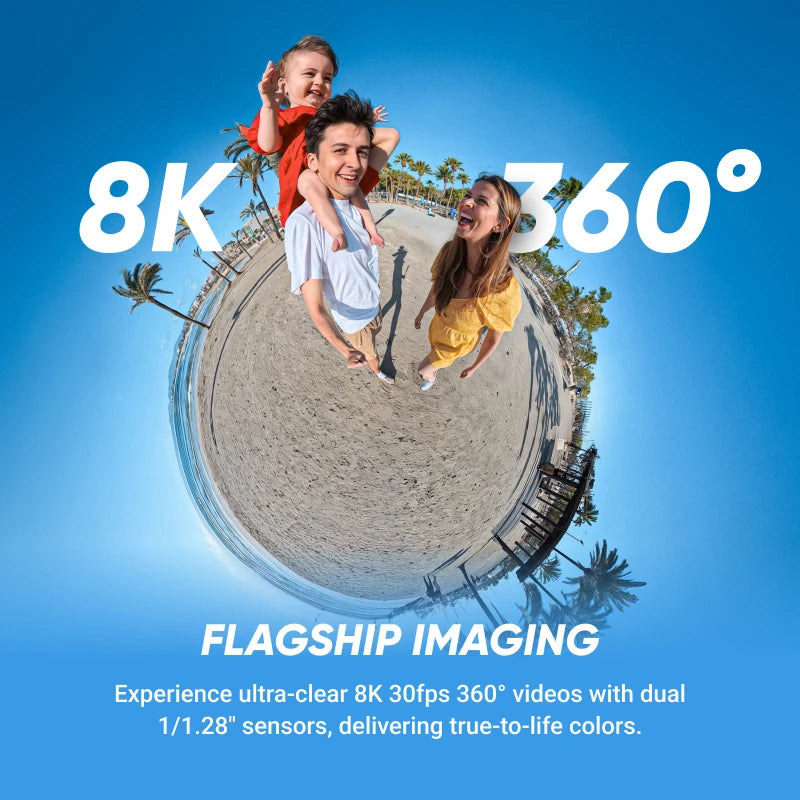 Insta360 X5 - 8K 360° Camera for Couples' Travel Adventures & Content Creation | Action Cameras The Couple Corner