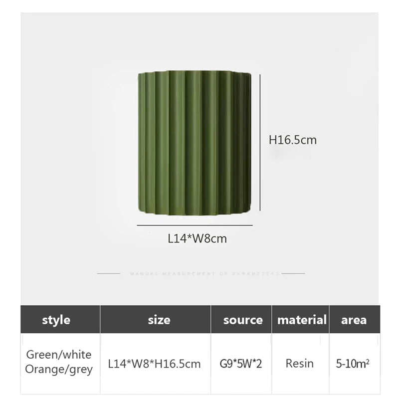 Romantic Macaron Wall Sconce - Dual LED Resin Lamp for Couples' Bedside & Shared Space Ambiance