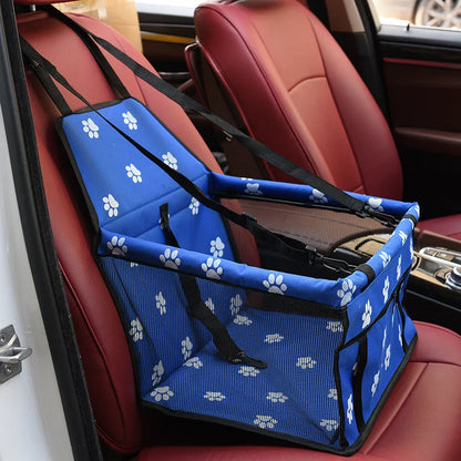 Premium Dog/Cat Car Seat Cushion - Waterproof with Hanging Bag