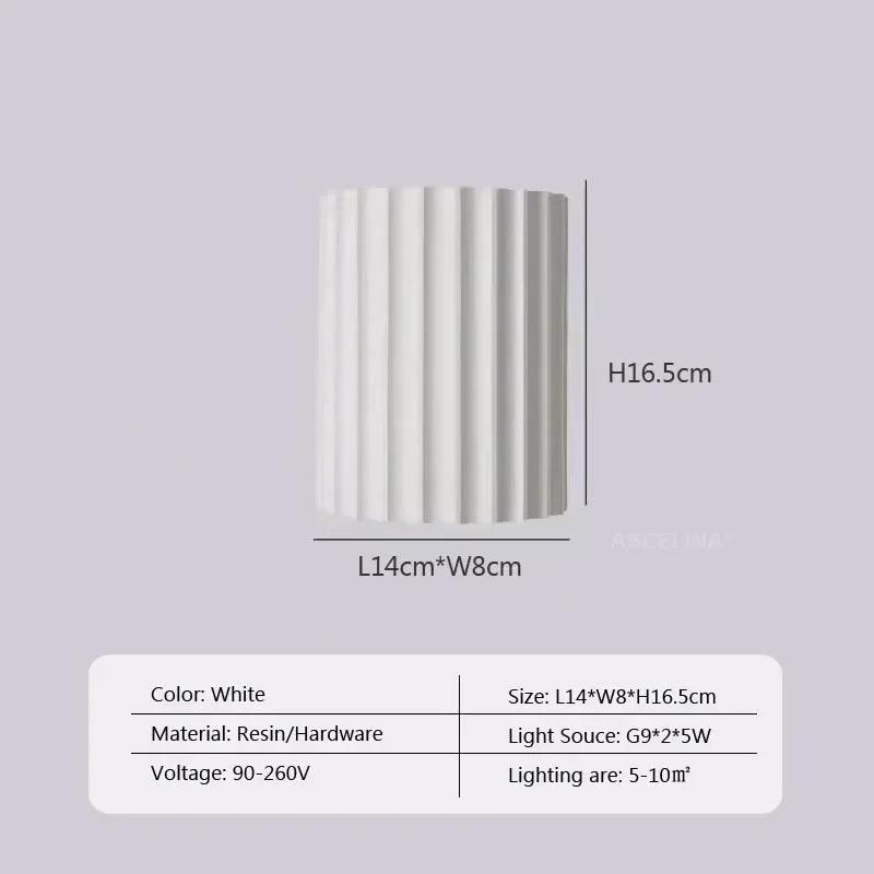 Romantic Macaron Wall Sconce - Dual LED Resin Lamp for Couples' Bedside & Shared Space Ambiance