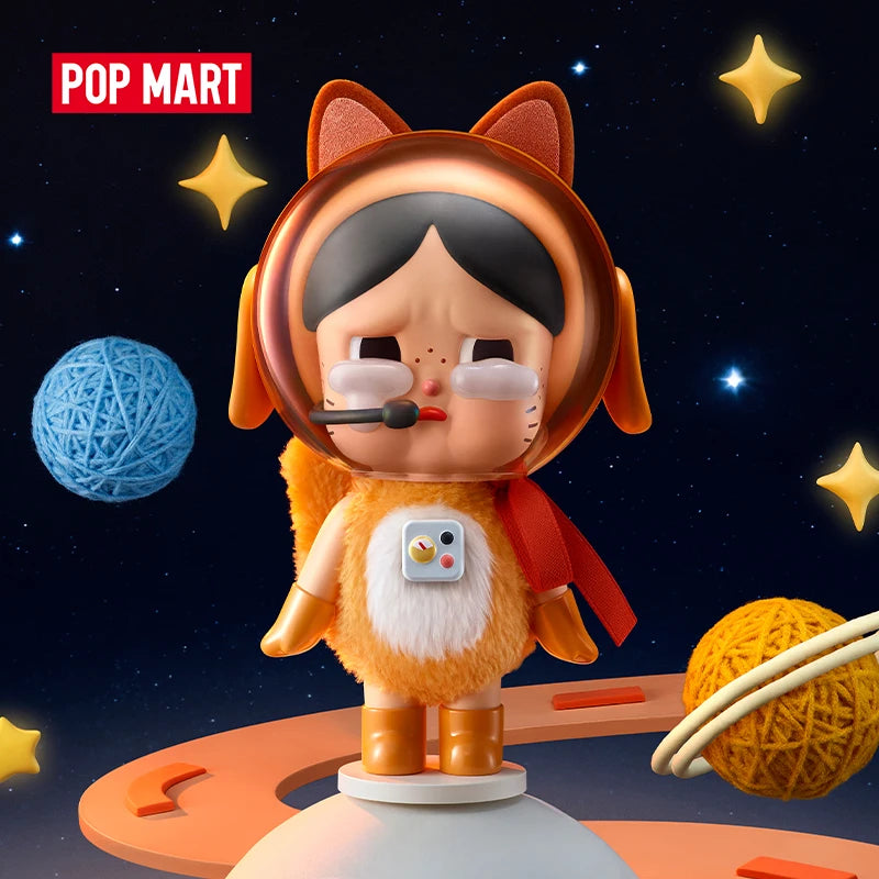 Pop Mart Crybaby Space Cat Figurine - Orange Edition | The Couple Corner
