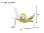 Banana Glow Table Lamp - Italian-Inspired Stained Glass LED Light for Couples' Bedside & Romantic Corners